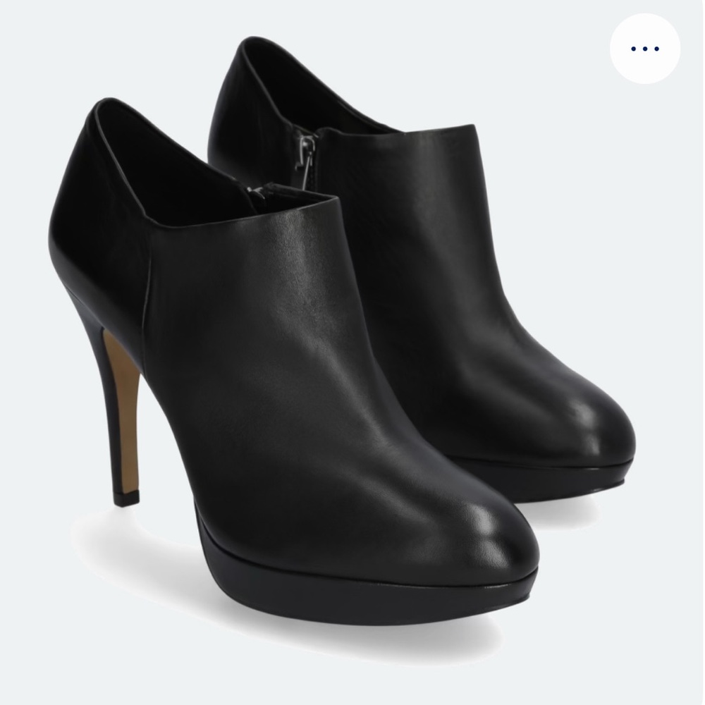 Vince Camuto Black Ankle Booties with Stiletto Heel
